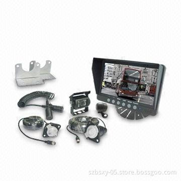 Security Surveillance Rearview System with 7-inch Sun Visor Rear Monitor, for Trailers